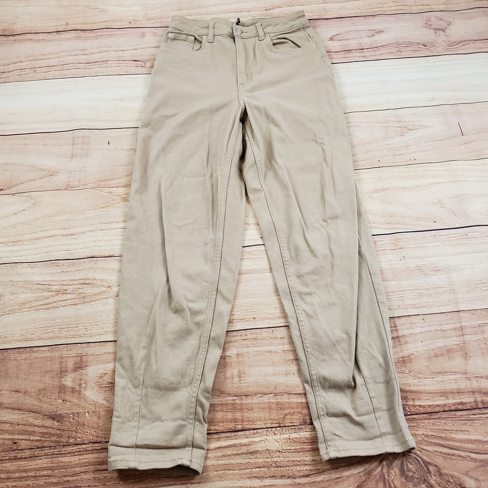 H&M Jeans Women 6 Brown Straight High Rise‎ Medium Wash Denim Casual Ladies *